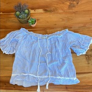 American eagle off the shoulder top